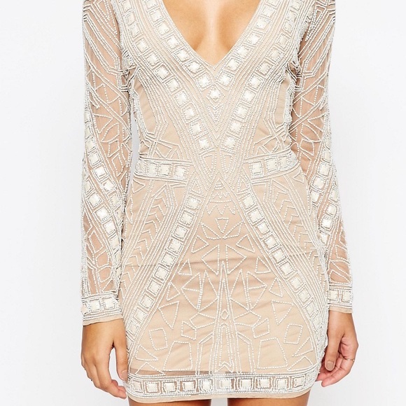 Misguided Embellished Party Dress - Picture 1 of 3